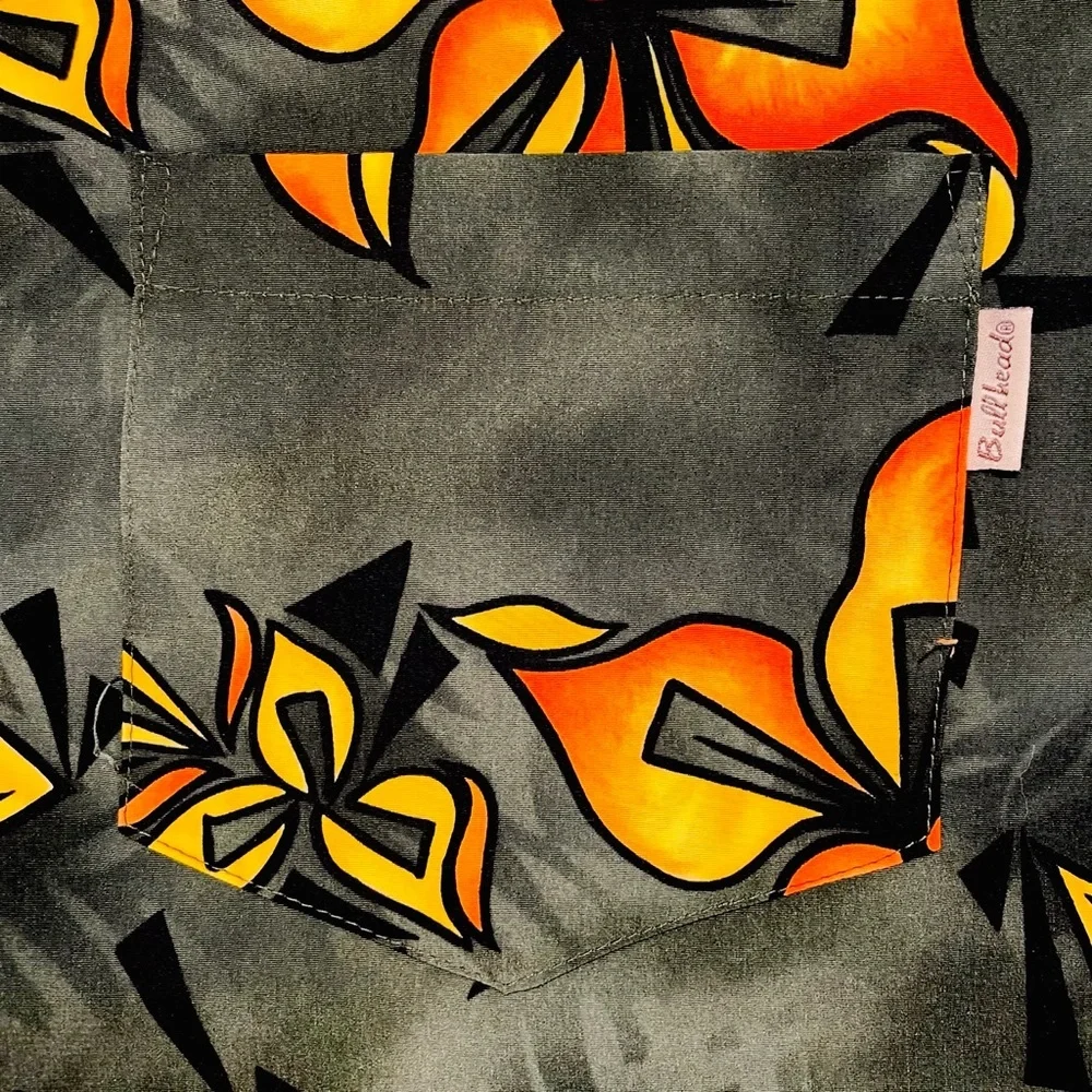 Bullhead Hawaiian Shirt Mens XL Island Series Tropical Flowers Floral Hibiscus - Picture 4 of 4